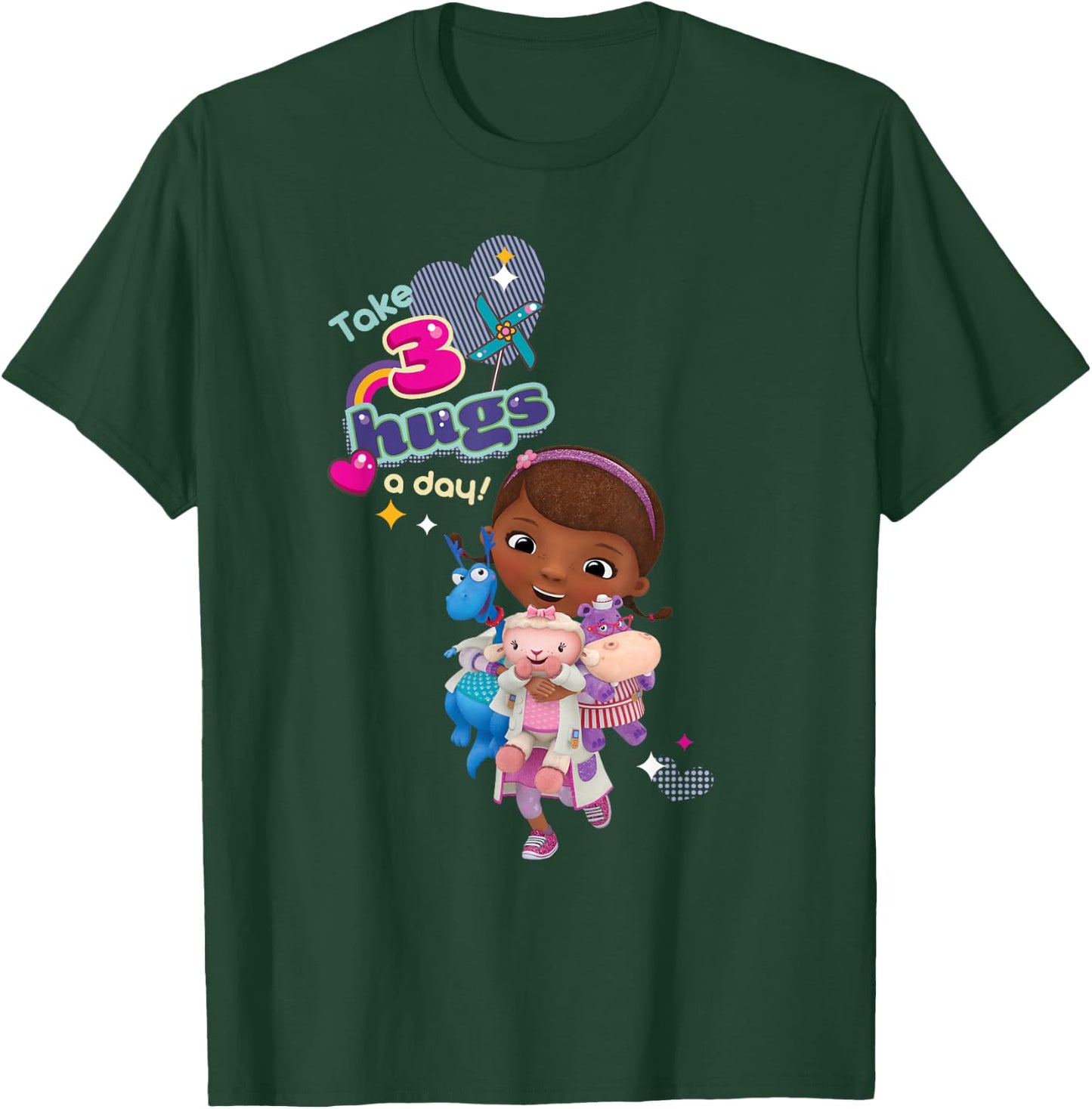 Disney Doc McStuffins Take 3 Hugs a Day T-Shirt - T-Shirt | Forest