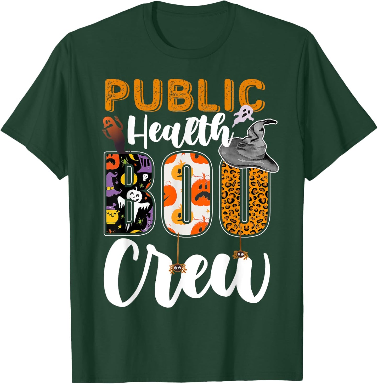 Public Health Boo Crew Halloween Matching Nurse T-Shirt - T-Shirt | Forest