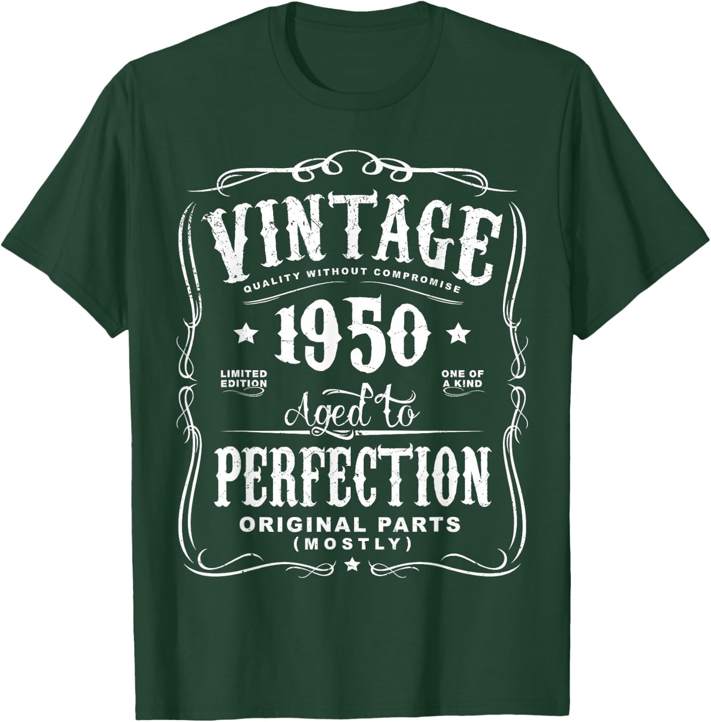 Vintage Made in 1950 68th Birthday Gift T-Shirt - T-Shirt | Forest