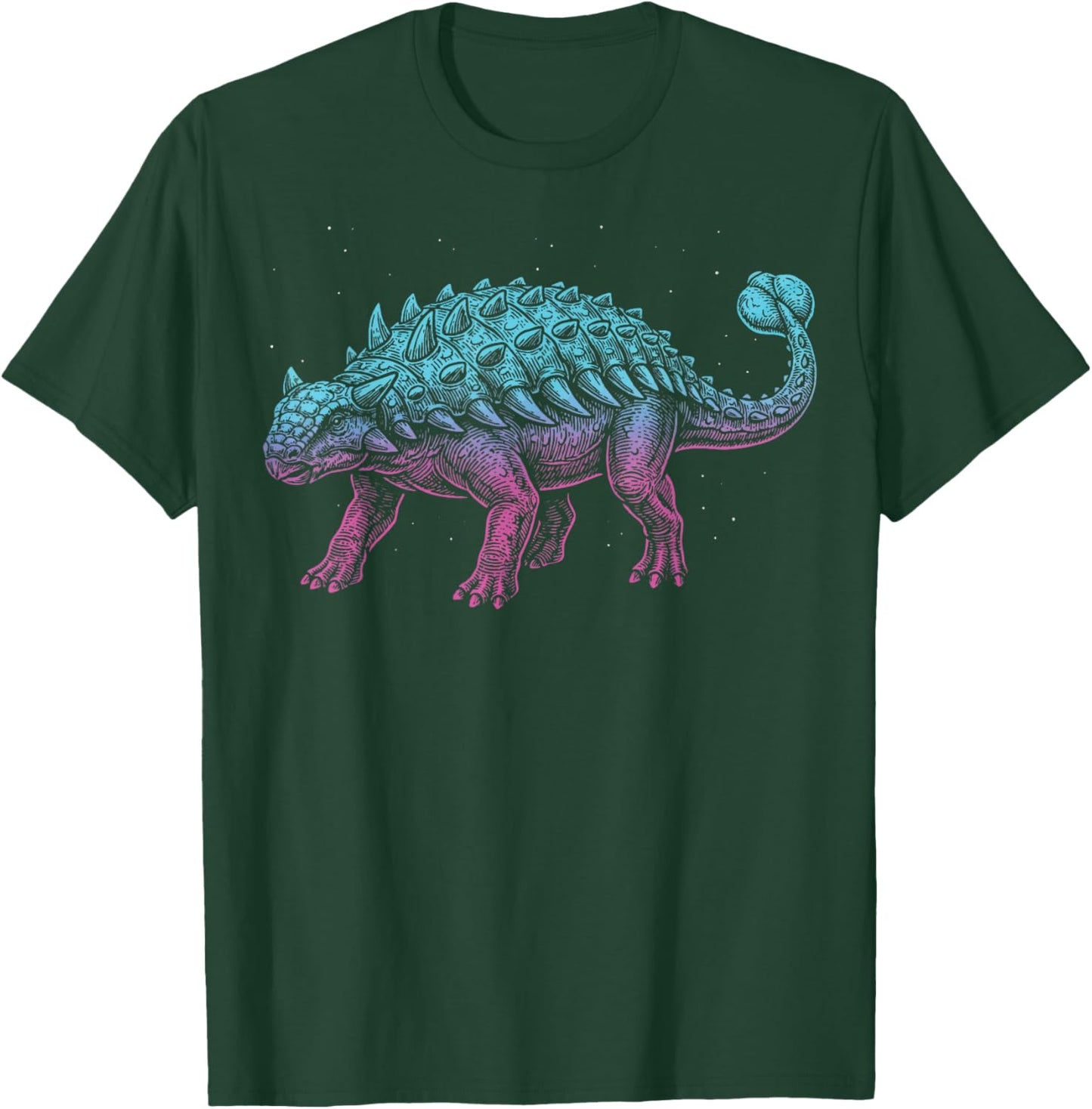 Ankylosaurus Illustration Dinosaur T-Shirt - T-Shirt | Forest