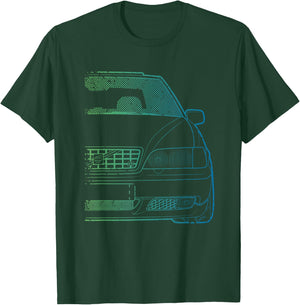 Classic Racing V-70 Turbo Green Gradient T-Shirt - T-Shirt | Forest