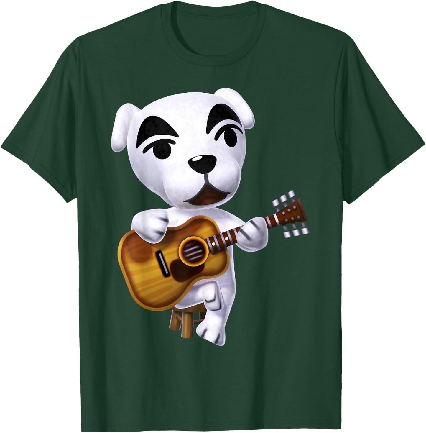 Nintendo Animal Cross K.K. Slider Strumming Graphic T-Shirt - T-Shirt | Forest