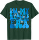 Retro Groovy In My Diabetes Warrior Era Blue Gray Ribbon T-Shirt - T-Shirt | Forest