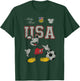 Disney Mickey and Friends USA Mickey Football Soccer Sketch T-Shirt - T-Shirt | Forest