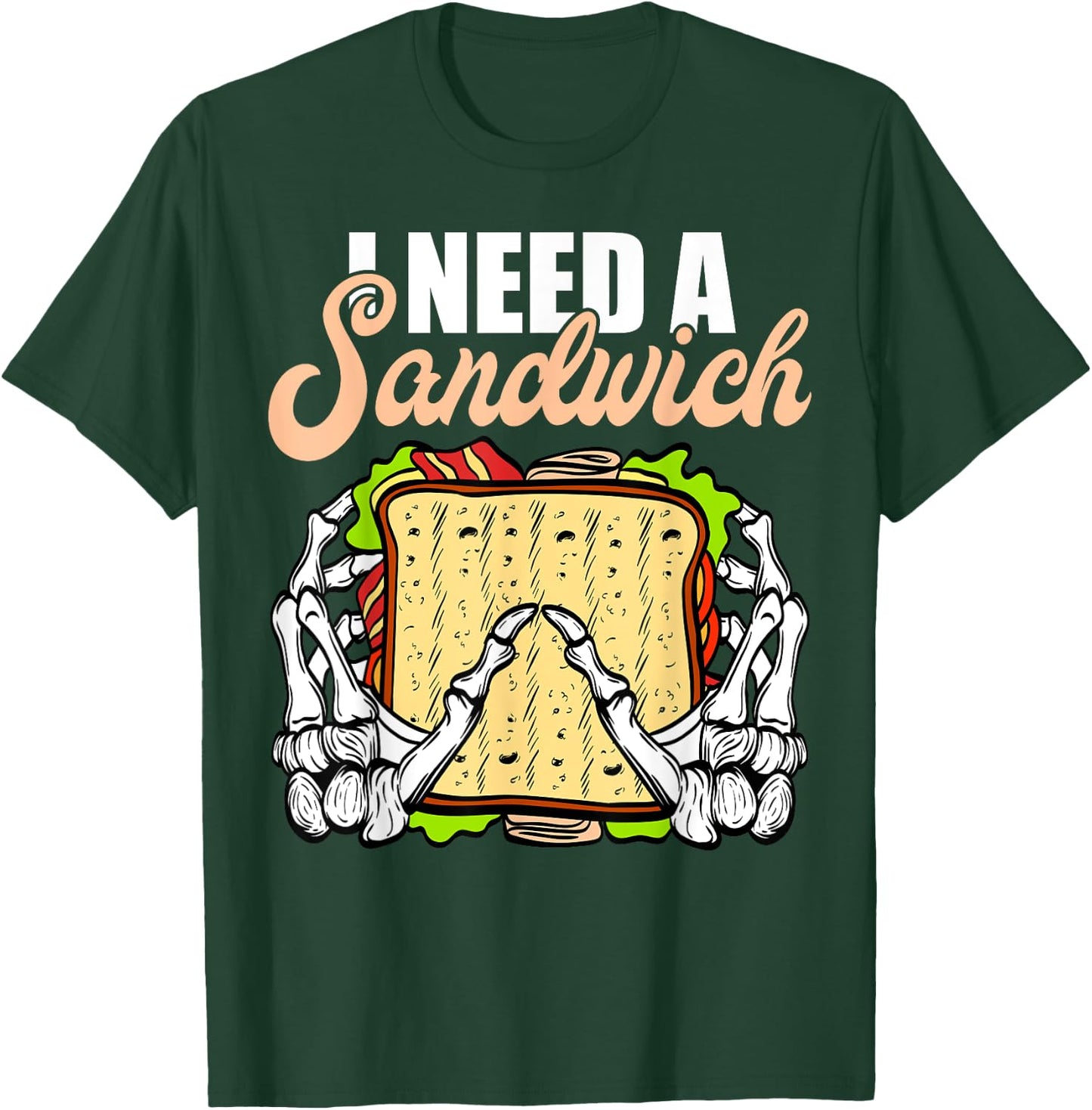 All I need is a Sandwich Halloween Costume Horror movies T-Shirt - T-Shirt | Forest