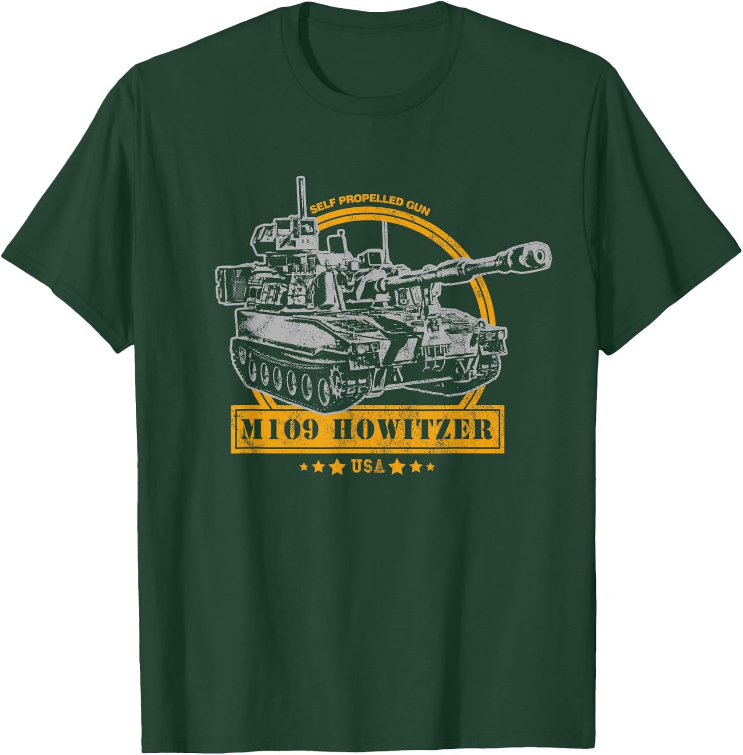 M109 Self Propelled Howitzer T-Shirt - T-Shirt | Forest
