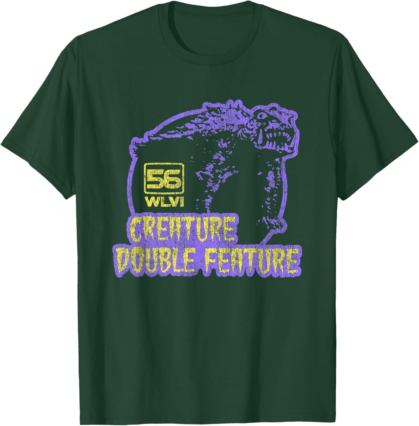Creature Double Feature Retro 1970s T-Shirt - T-Shirt | Forest