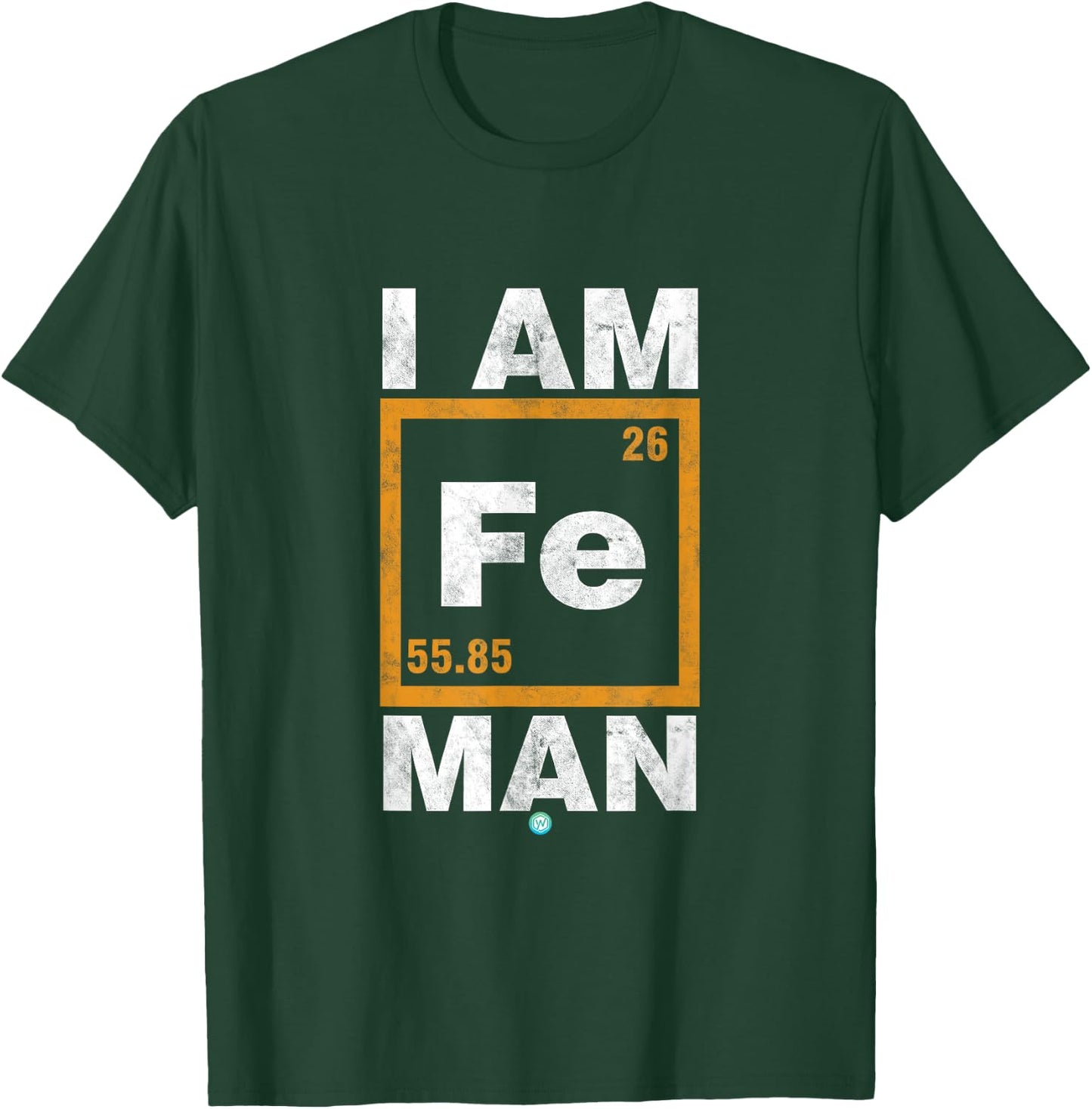 Iron (Fe) Man Funny Periodic Element Shirt Gift T-Shirt - T-Shirt | Forest