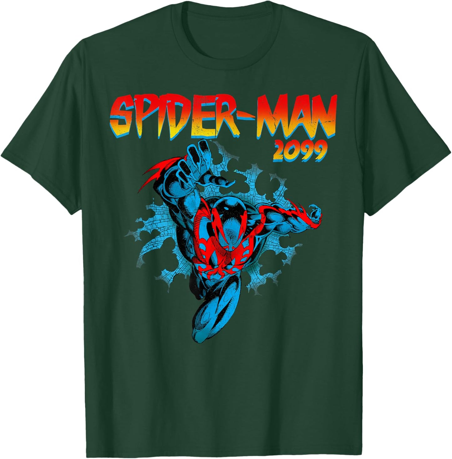 Marvel Spider-Man 2099 Retro Jump Logo Small T-Shirt - T-Shirt | Forest