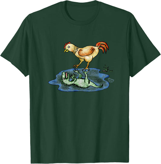 Chicken Dinosaur Funny Evolution Science Lover Shirt T-Shirt - T-Shirt | Forest