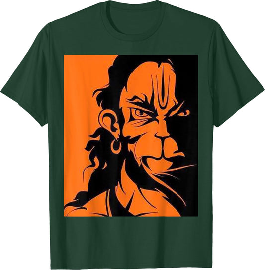 Angry Hanuman Designer T-Shirt - T-Shirt | Forest