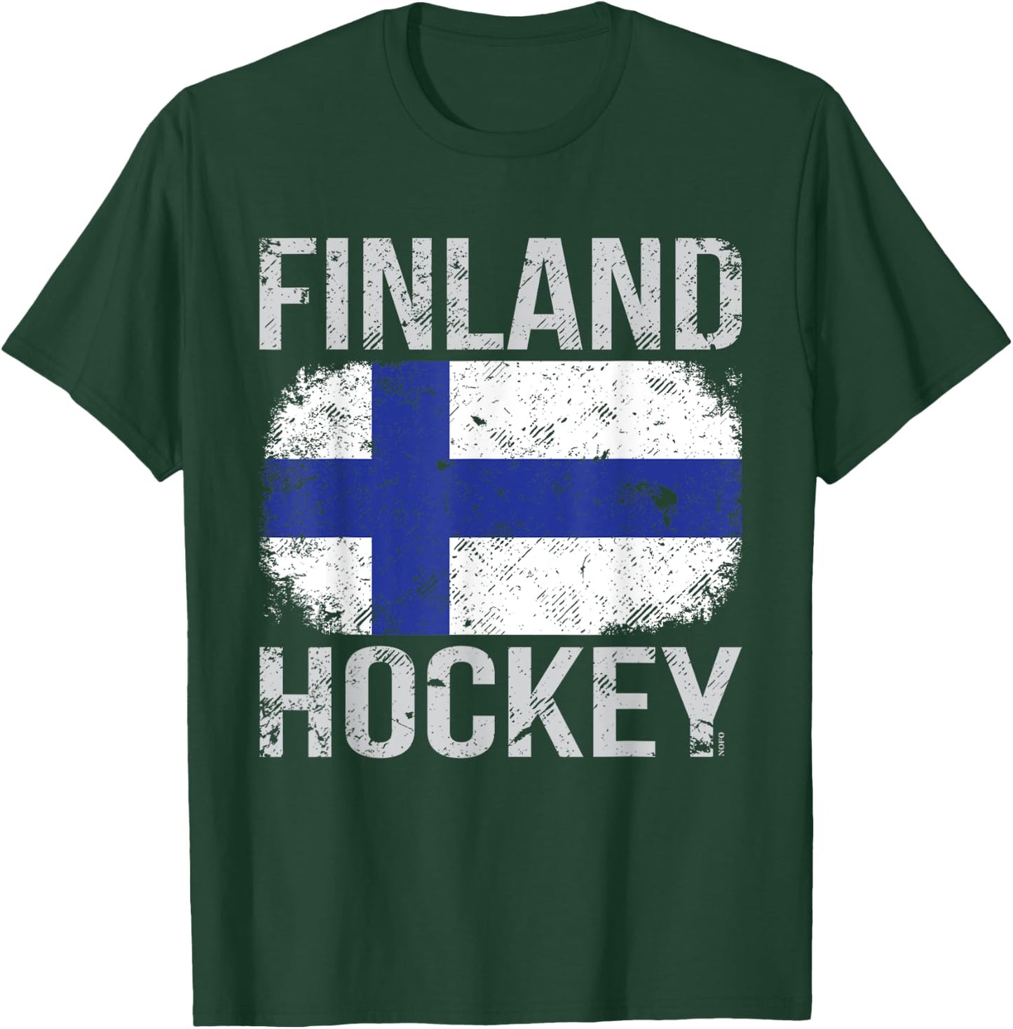 Finland Hockey, Finnish Flag T-Shirt - T-Shirt | Forest