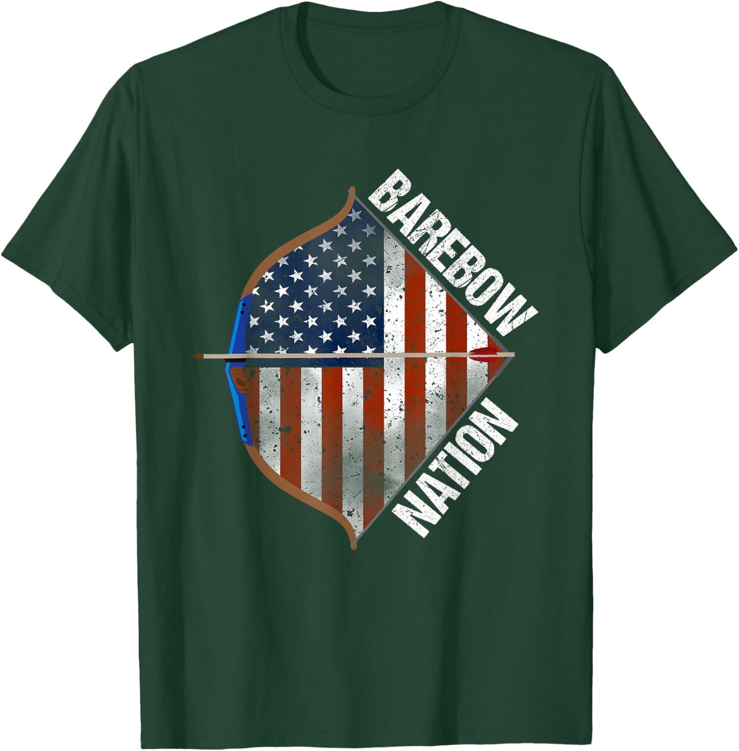 Barebow Nation Recurve Archery T-Shirt - T-Shirt | Forest