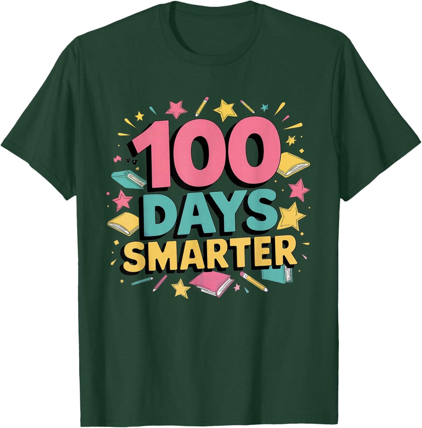 109 Days of School – Fun and Colorful Celebration Designs T-Shirt - T-Shirt | Forest