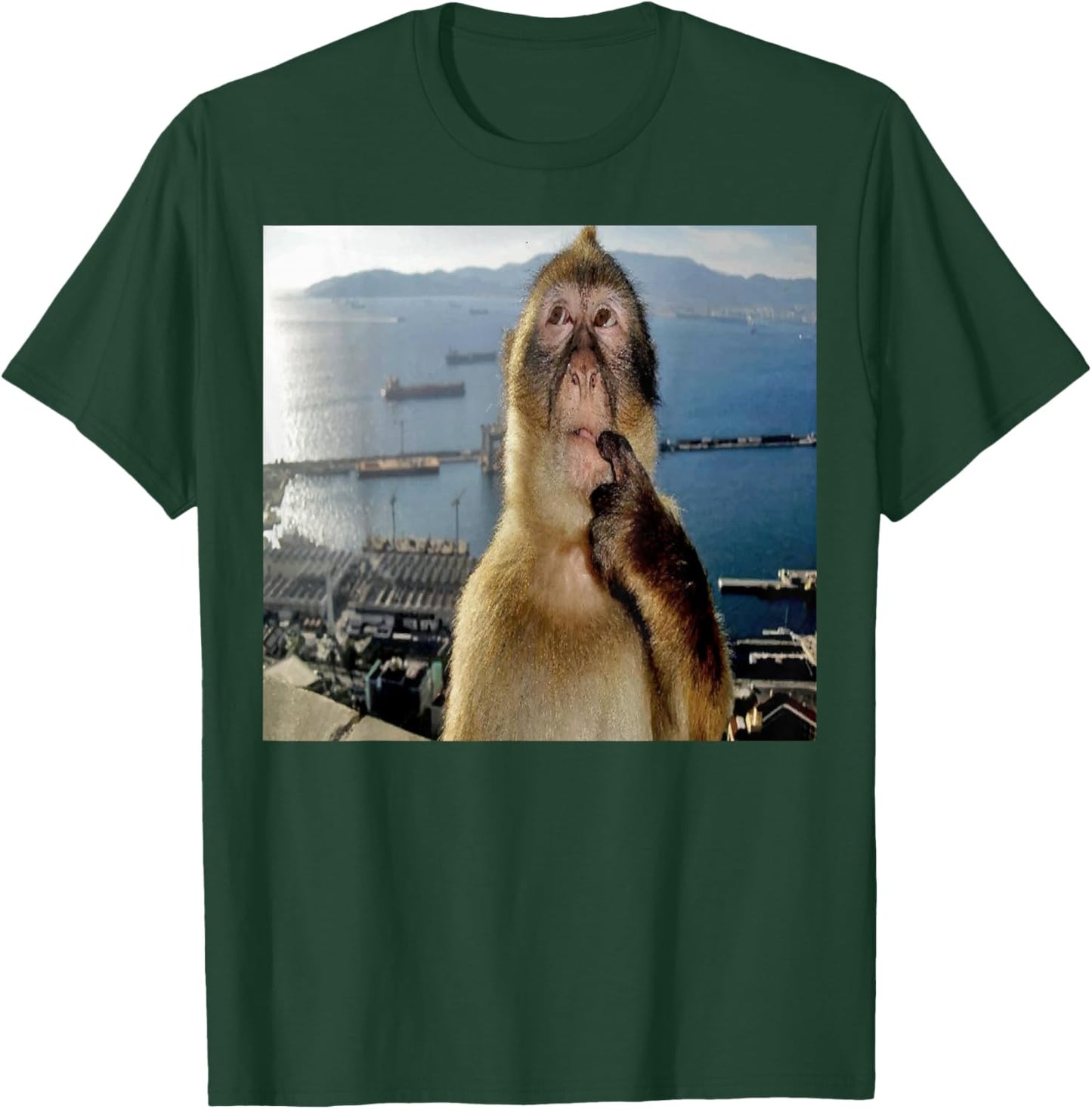 Thinking Monkey Meme T-Shirt - T-Shirt | Forest