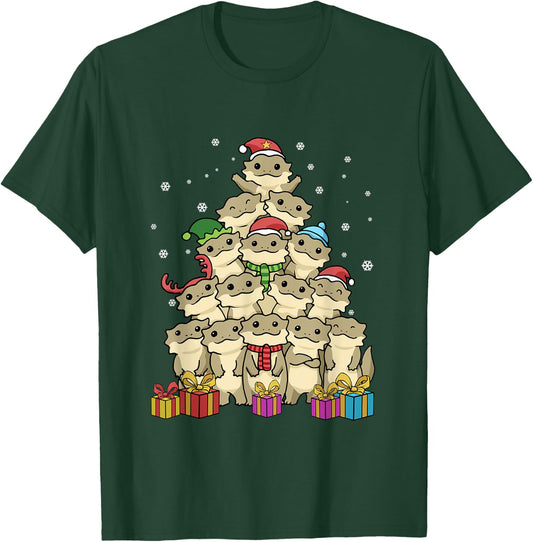 Bearded Dragon Christmas Tree T-Shirt - T-Shirt | Forest
