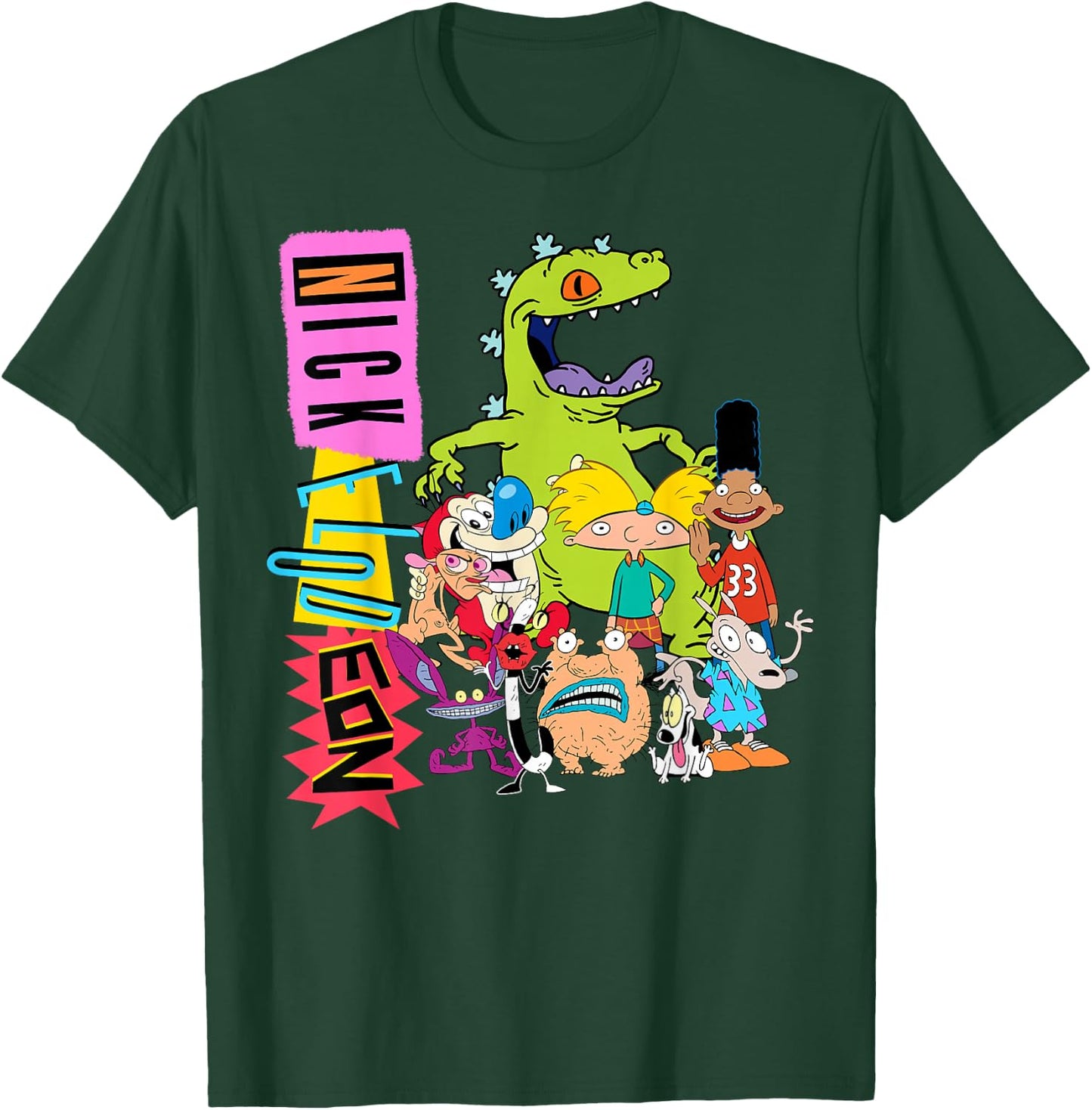 Nickelodeon Throwback Retro Character T-Shirt - T-Shirt | Forest