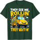 They See Me Rollin' They Waitin' Funny School Bus Driver T-Shirt - T-Shirt | Forest