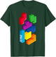 Tetris 3D Tetriminos T-Shirt - T-Shirt | Forest