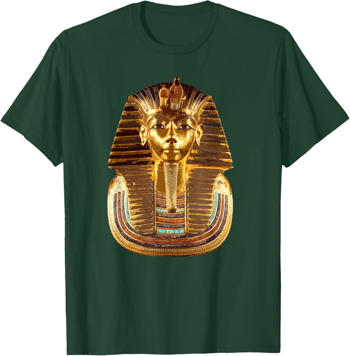 Pharaoh Tutankhamun mask . Ancient Egypt King Tut shirt T-Shirt - T-Shirt | Forest