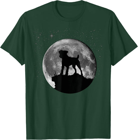 Parson Russell Terrier Dog Moon T-Shirt - T-Shirt | Forest