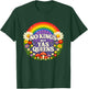 No Kings But Yes Queens Rainbow Feminist Retro Women T-Shirt - T-Shirt | Forest