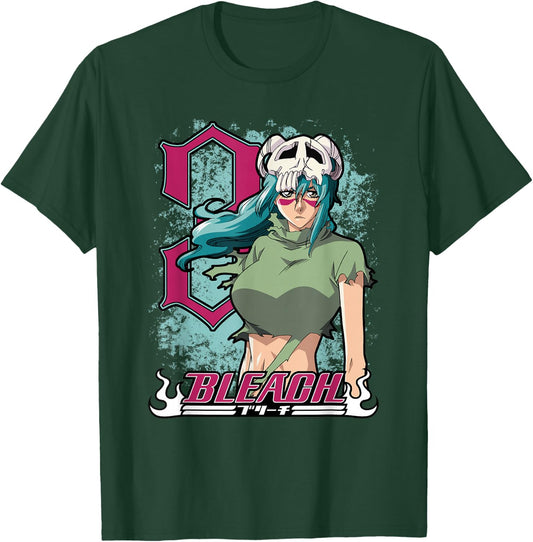 Bleach Neliel 3 with Splatter and Logo Anime T-Shirt - T-Shirt | Forest