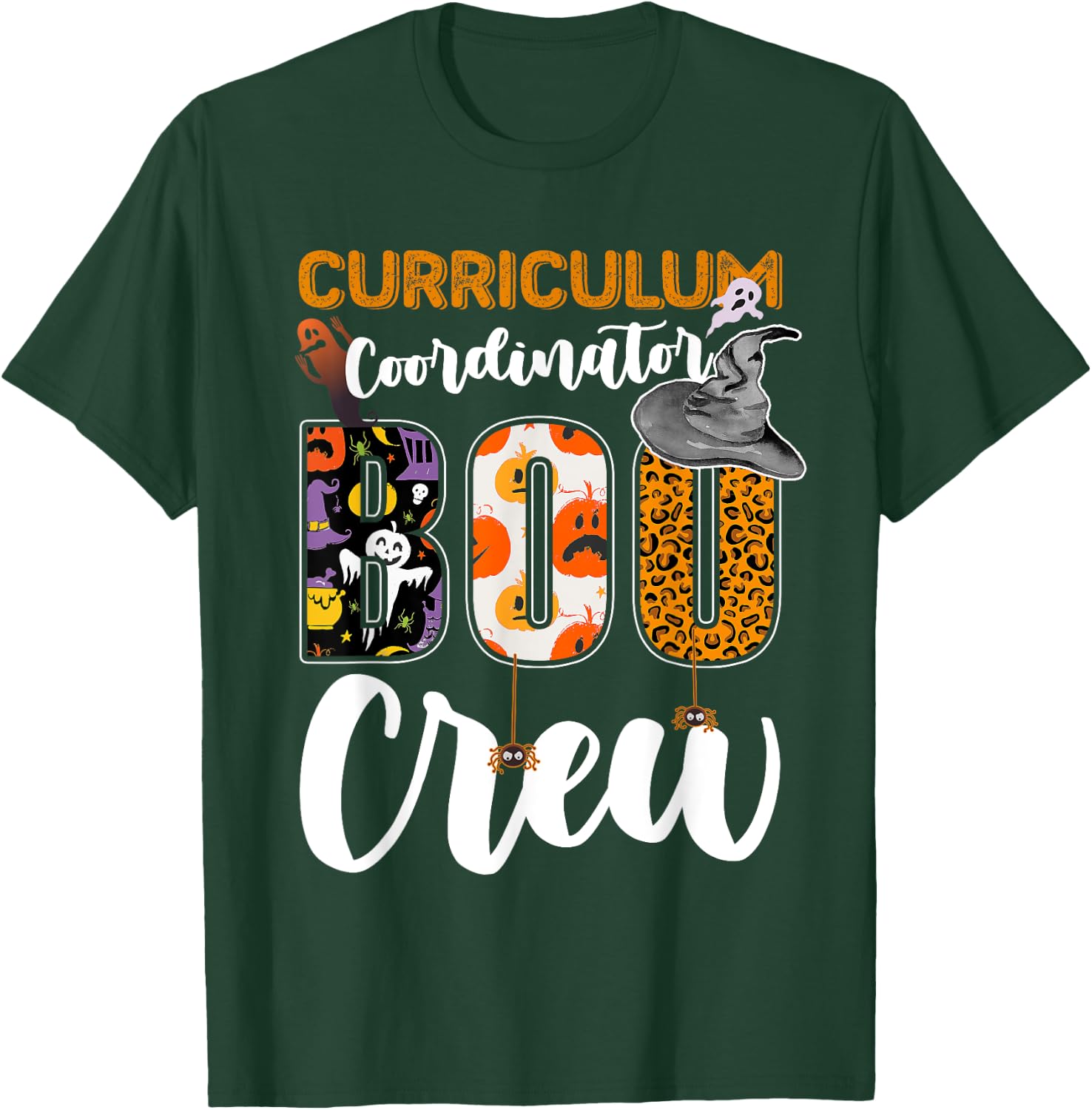 Curriculum Coordinator Boo Crew Halloween Matching T-Shirt - T-Shirt | Forest