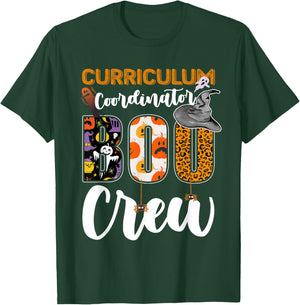 Curriculum Coordinator Boo Crew Halloween Matching T-Shirt - T-Shirt | Forest