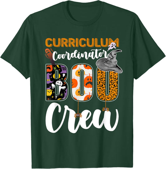 Curriculum Coordinator Boo Crew Halloween Matching T-Shirt - T-Shirt | Forest