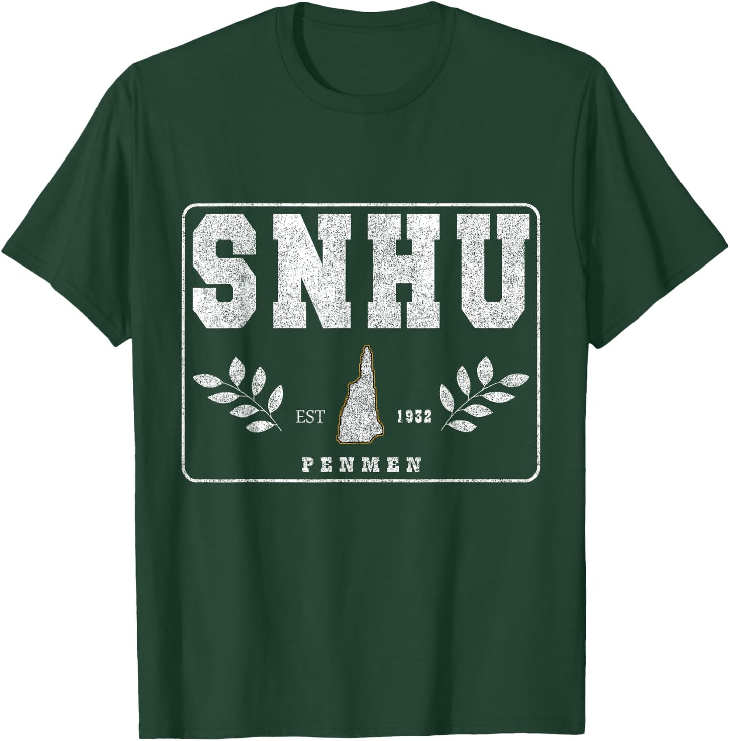 SNHU Arch Retro College University Athletic Sports T-Shirt - T-Shirt | Forest