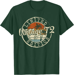 Vintage 1972 53rd Birthday Gifts Women 53 Year Old T-Shirt - T-Shirt | Forest