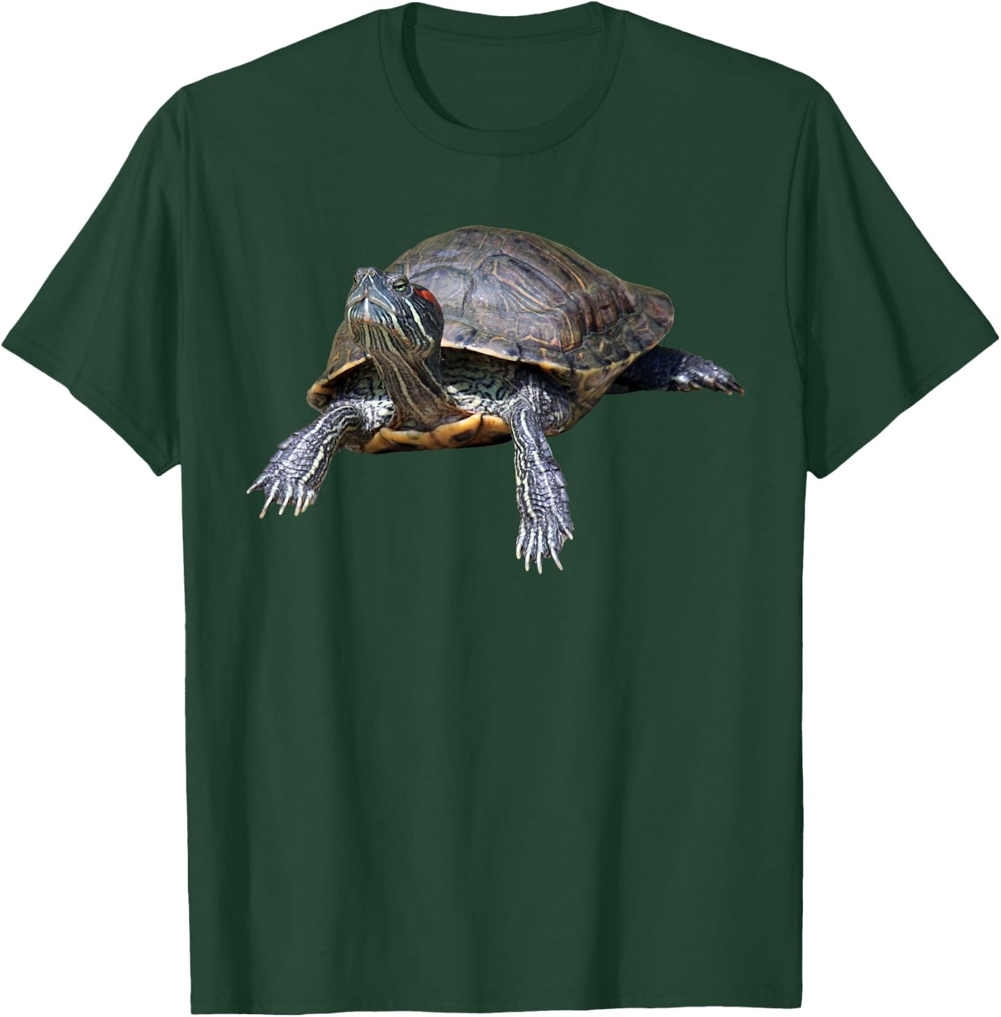 Red-Eared Slider Turtle T-Shirt - T-Shirt | Forest