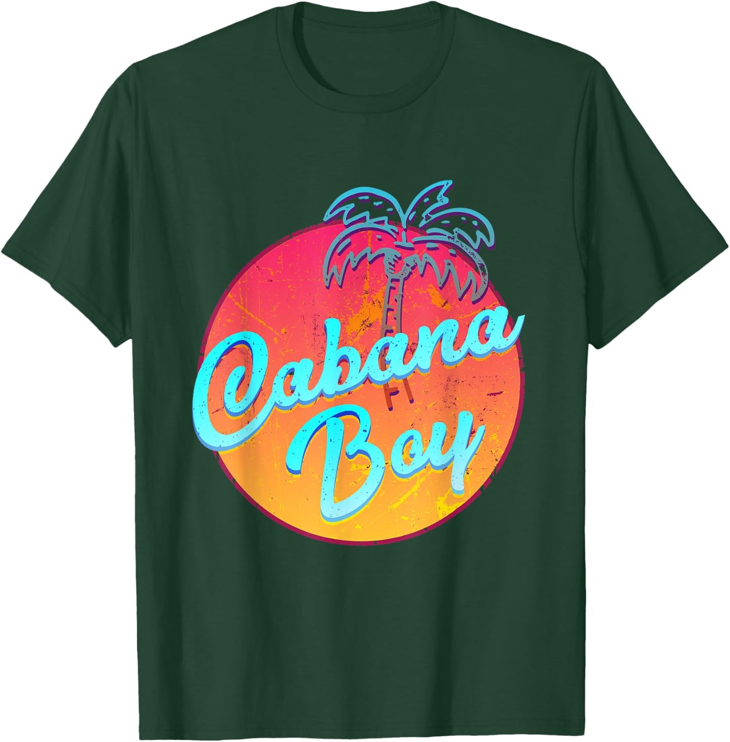 Cabana Boy - Funny Pool Guy Palm T-Shirt - T-Shirt | Forest