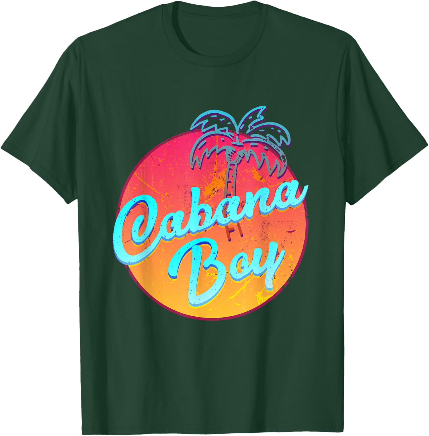 Cabana Boy - Funny Pool Guy Palm T-Shirt - T-Shirt | Forest