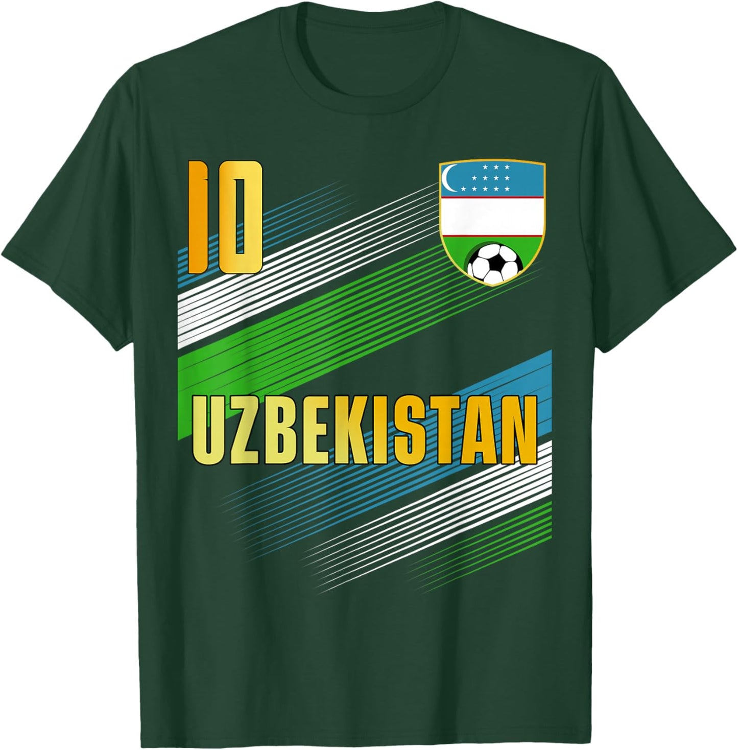 Uzbekistan Flag Uzbekistani Pride Lovers T-Shirt - T-Shirt | Forest
