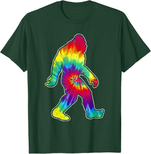 Vintage hippie big foot tie dye distressed 60's design T-Shirt - T-Shirt | Forest