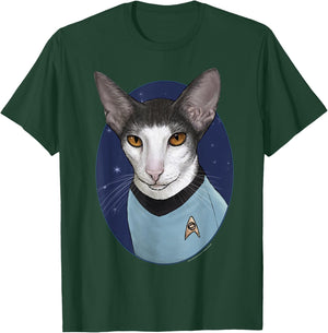 Star Trek: The Original Series Spock Cat Portrait T-Shirt - T-Shirt | Forest