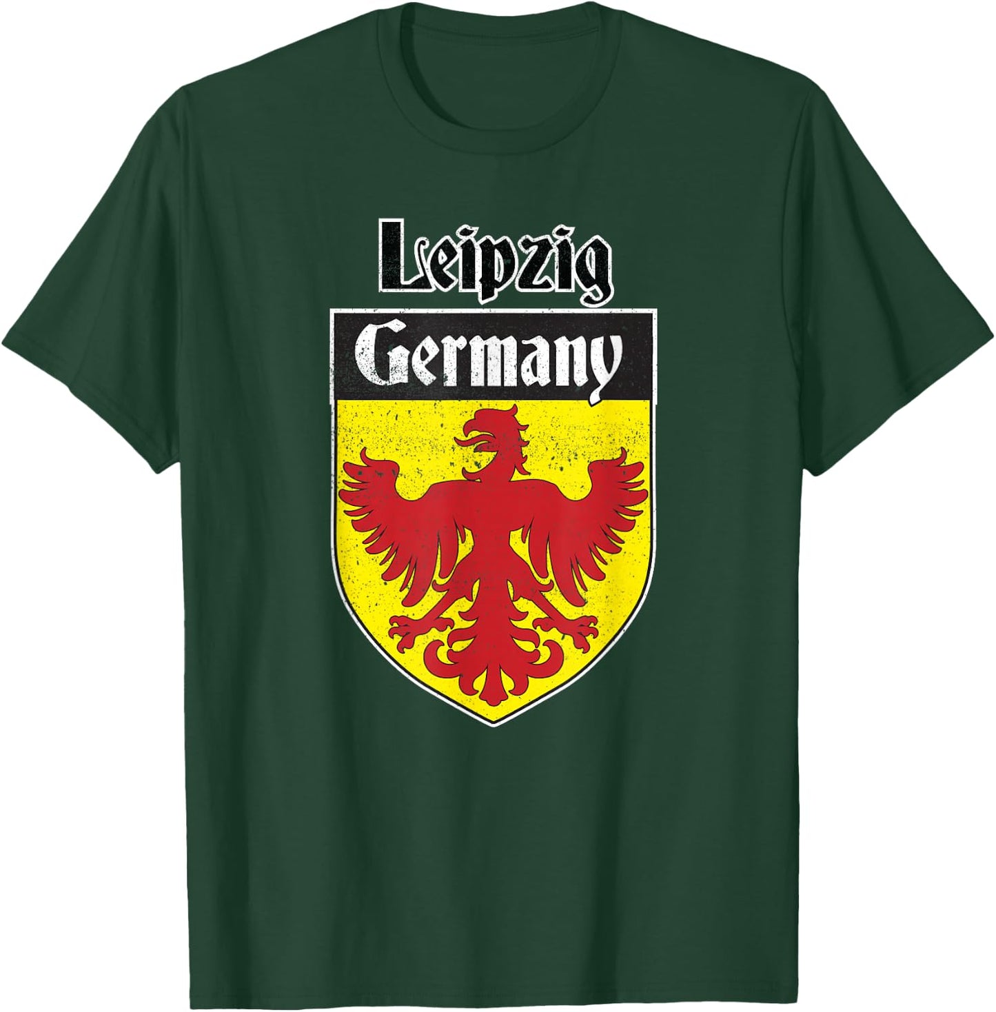 Vintage, Leipzig, Germany tourist, souvenir, German Gift T-Shirt - T-Shirt | Forest