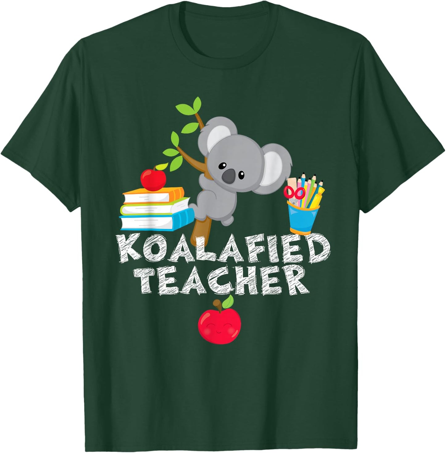 Koalafied Teacher Proud School Teacher Koala Cute T-Shirt - T-Shirt | Forest