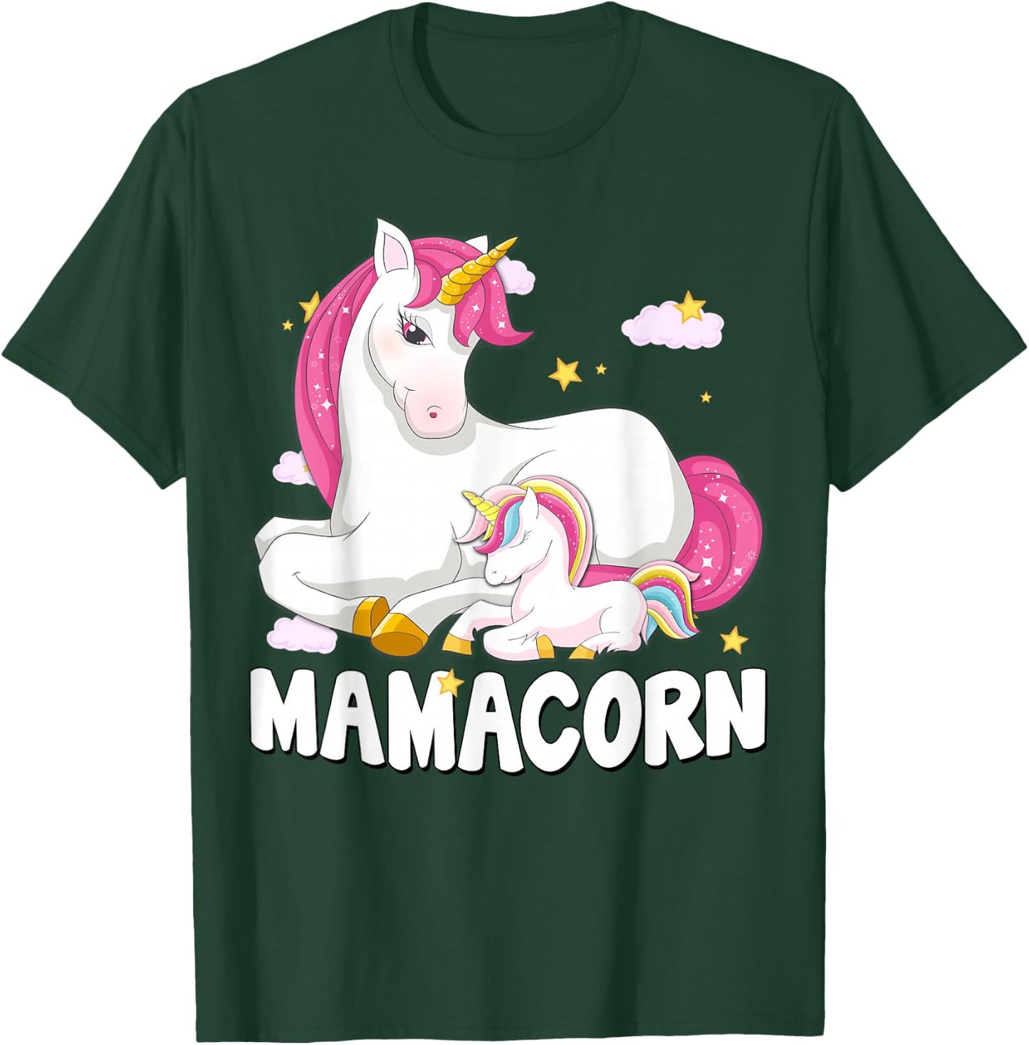 Mamacorn Shirt Unicorn New Mom Baby Mommy Mother Gift T-Shirt - T-Shirt | Forest