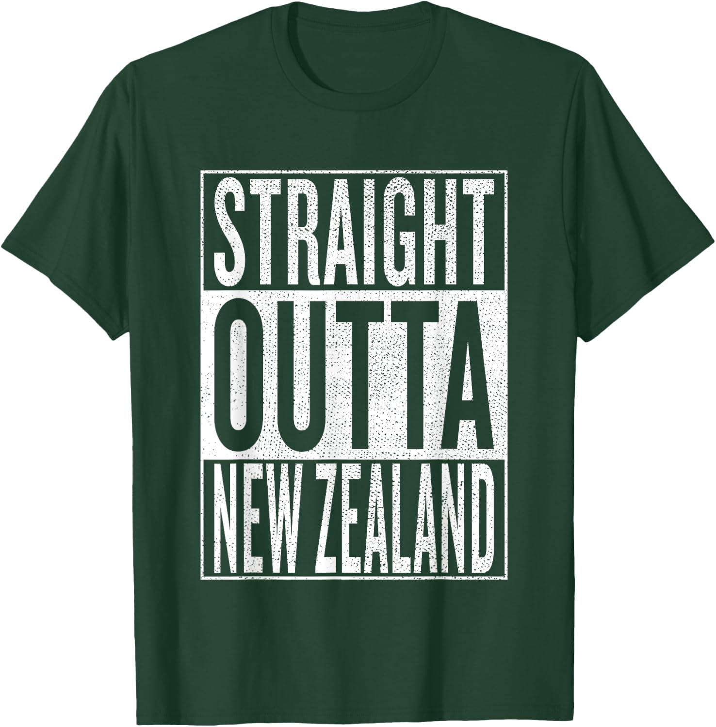 Straight Outta New Zealand Great Travel & Gift T-Shirt - T-Shirt | Forest