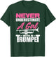Trumpet Girl Funny Trumpet Player Marching Band T-Shirt - T-Shirt | Forest