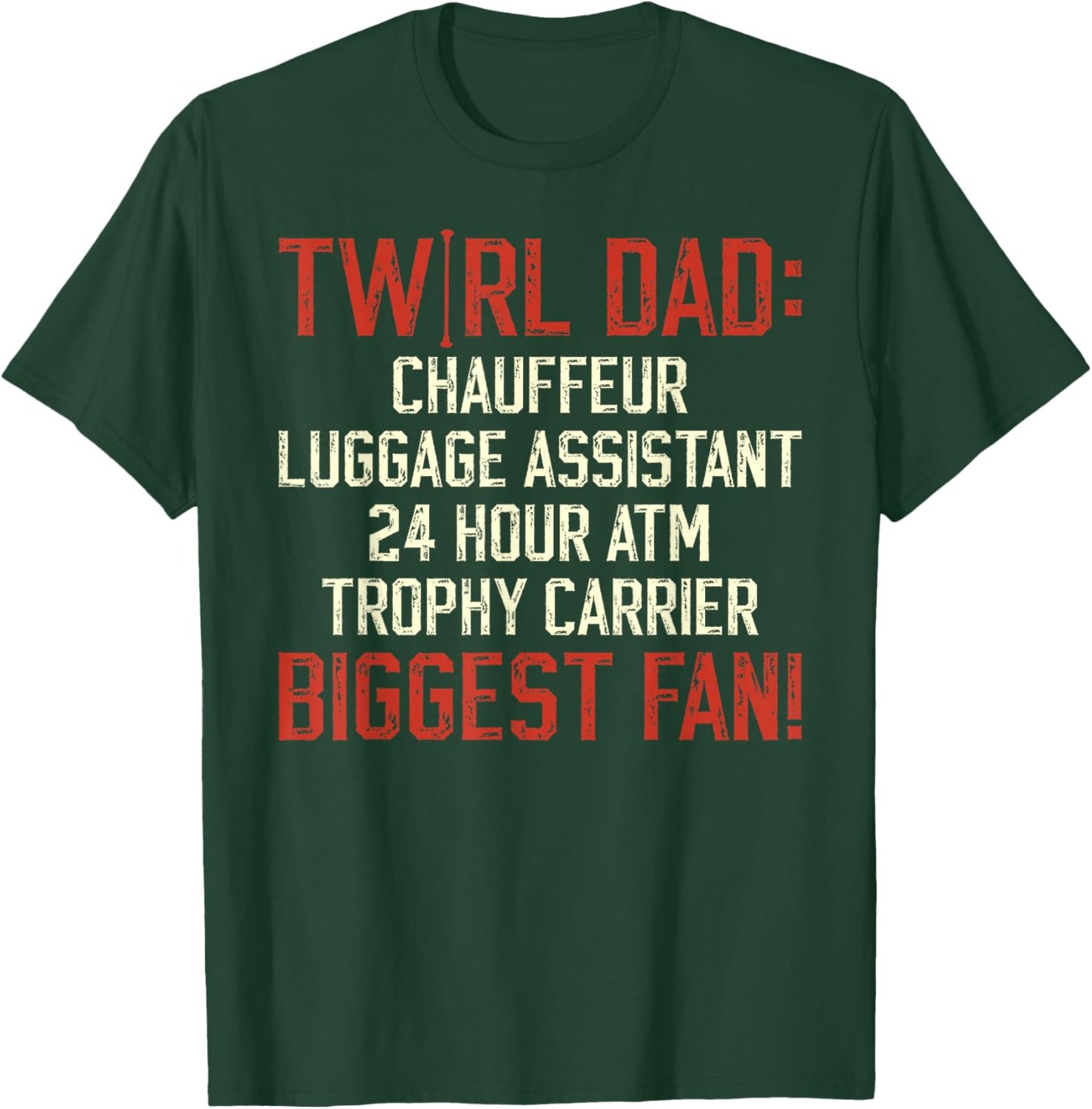 Baton Twirl Dad Definition Baton Twirling Dad T-Shirt - T-Shirt | Forest