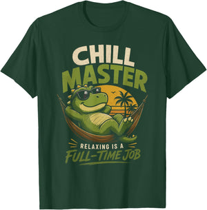 Chill Master Relaxing is A Full Time Job T-Shirt - T-Shirt | Forest