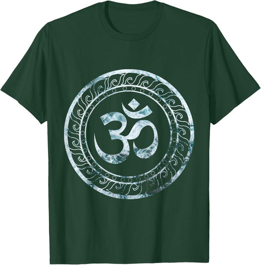 Om Ohm Aum Symbol Spiritual Yoga T-Shirt - T-Shirt | Forest