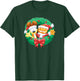 Garfield Christmas Wreath T-Shirt - T-Shirt | Forest