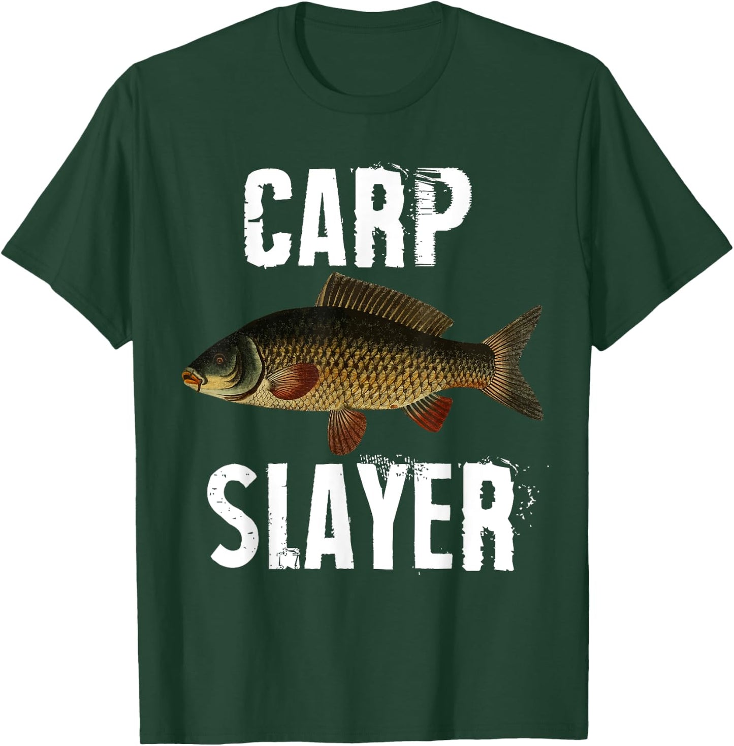 Carp Slayer Funny Fishing T-Shirt - T-Shirt | Forest