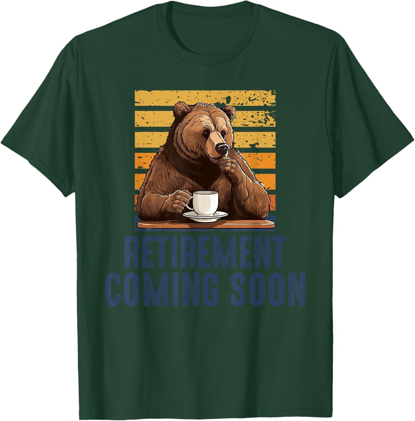 Vintage Almost Retired Retirement Coming Soon Funny Retiring T-Shirt - T-Shirt | Forest