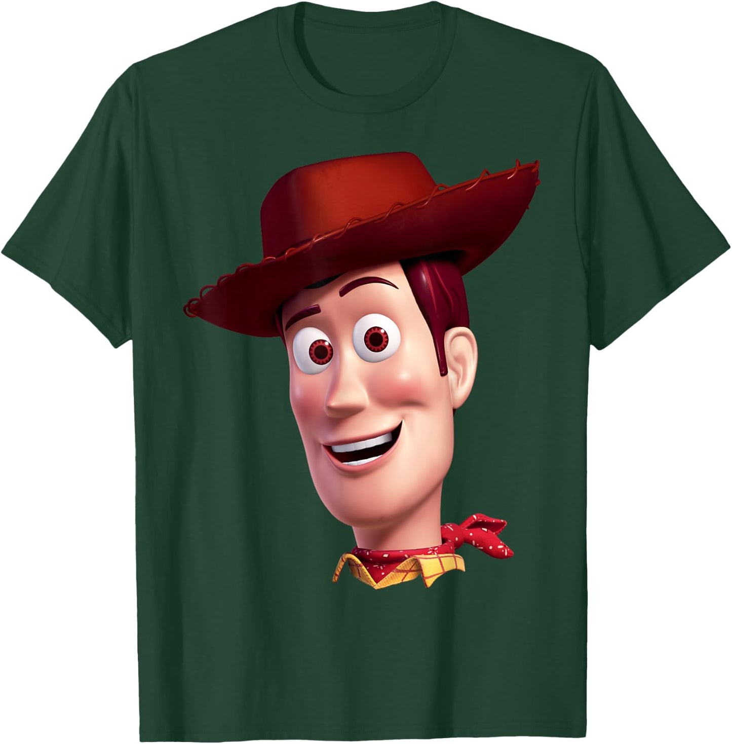 Disney Pixar Toy Story Woody Big Face T-Shirt - T-Shirt | Forest